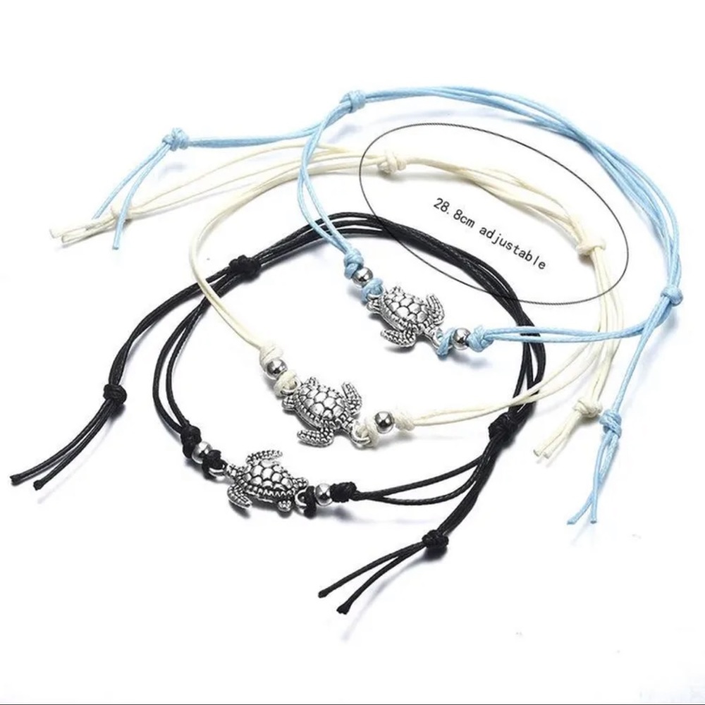 Sea turtle anklet